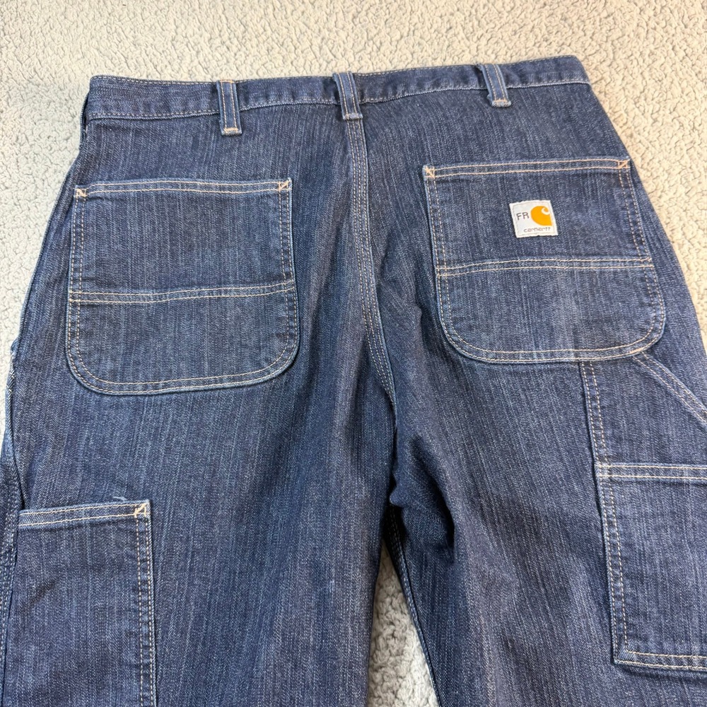 Carhartt FR Flame Resistant Work Jeans Dark Wash Carpenter Pants 30x26 290-83